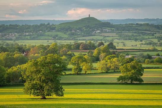 Running on the Somerset Levels